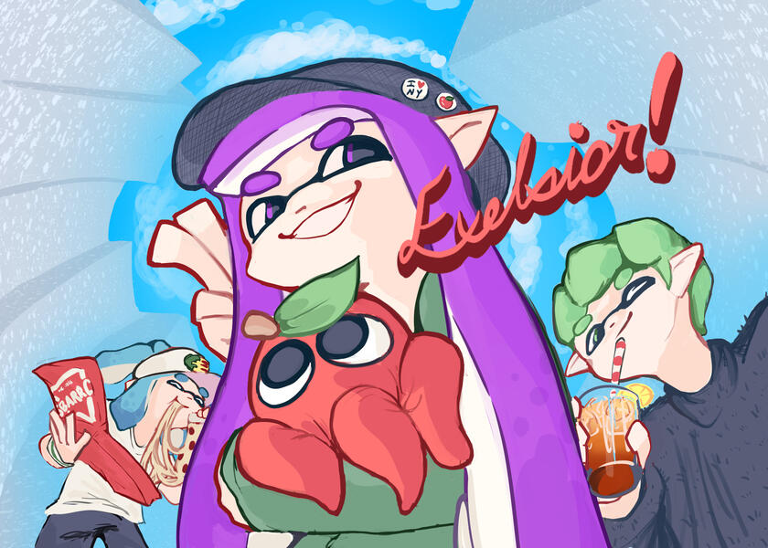 artwork for splatoon lan trading card project (2025)