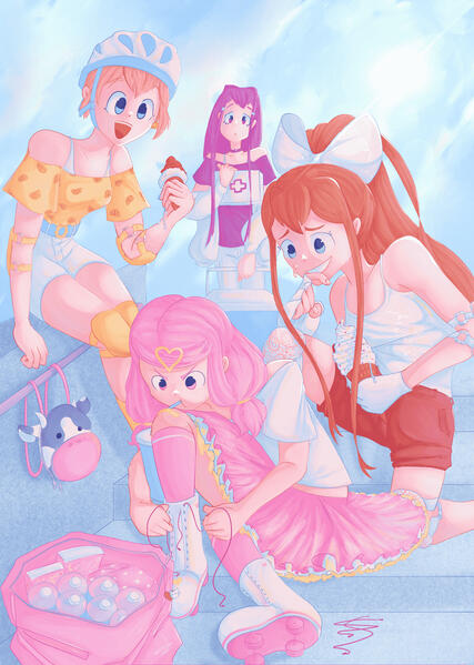 page for here is a brighter garden: a DDLC seasons zine (2022)