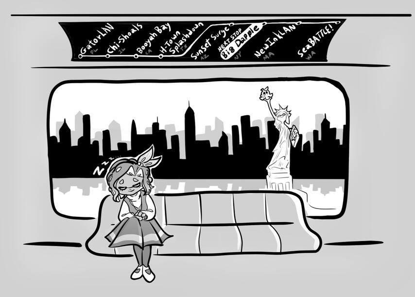 backside of artwork for splatoon lan trading card project (2025)